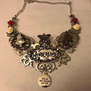 Alice in Wonderland Steampunk necklace